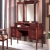 Стол туалетный с зеркалом и надставкой "Мария Сильва" Орех MS832-MS833-MS832_C  купить в интернет магазине Мебель из массива. Звоните +7 495 961-63-63 Туалетные столы из массива дерева
